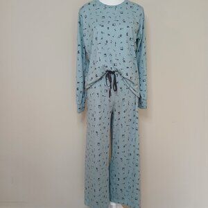 PJ Salvage Floral 2 Piece Pajama Set Size Small